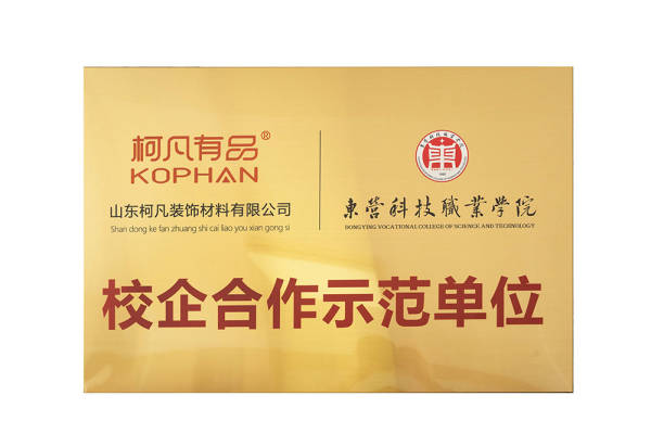 东营科技职业学院校企合作示范单位